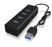 IcyBox IB-HUB1409-U3 4 port USB 3.0 HUB | NUICYUS4P000012  | 4250078165873 | IB-HUB1409-U3