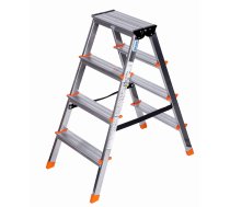 Krause Dopplo double-sided step ladder silver | 120403  | 4009199120403 | NREKREDRA0006