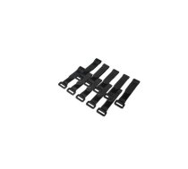 LogiLink Cable Organizer, Velcro, 15cm, 10pcs black | AKLLIKSAOKAB056  | 4052792035117 | KAB0056