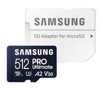 Samsung Memory card microSD MB-MY512SA/WW Pro Ultimate 512GB + Adapter | SFSAMMD512MYSA0  | 8806094957228 | MB-MY512SA/WW