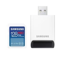 Samsung Memory card SD PRO Plus MB-SD128SB/WW 128GB + reader | SFSAMSDG128SDSB  | 8806094788020 | MB-SD128SB/WW