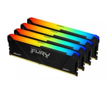 Kingston Memory DDR4 Fury Beast RGB 128GB(4*32GB)/3600 CL18 | SAKIN412836BR41  | 740617337389 | KF436C18BB2AK4/128