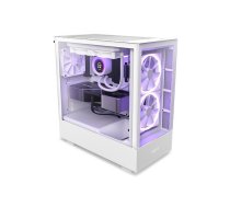 NZXT PC Case H5 Elite with window white | KONZXOD00000038  | 5056547202372 | CC-H51EW-01