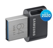 Samsung Pendrive FIT Plus USB3.1 64 GB Gray MUF-64AB/AP | SGSAM3G64FIT003  | 8801643233495 | MUF-64AB/APC