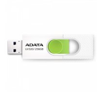 Adata Pendrive UV320 256GB USB3.2 white-green | SGADA3256UV320W  | 4711085944184 | AUV320-256G-RWHGN