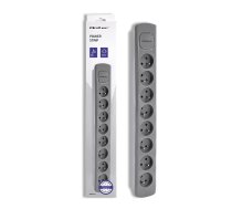 Qoltec Power strip 8 sockets, 1.8m, Grey | ALQOLZB00050279  | 5901878502793 | 50279