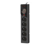 Armac Power strip Z5 3m 5x230V 10A Z5/30/CZ black | ALARAPD00000015  | 5904722196766 | Z5/30/CZ