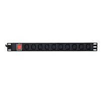 Gembird Rack power strip PDU 10xC13 1U 16A C19 2m | EG-PDU-10C132C19  | 8716309127202 | WLONONWCRAPXG