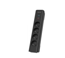 Philips surge protector 2m SPN7040BA/60 Black | ALPHIPFSPN7040B  | 4895229118324 | Phil-SPN7040BA/60