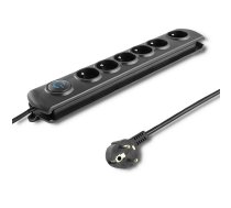 Qoltec Surge protector 6 sockets, 5m | ALQOLPB00050172  | 5901878501727 | 50172