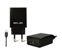 Beline Travel charger 2x USB + USB-C 2A black | AZBINTLBELI0010  | 5900168331266 | Beli0010