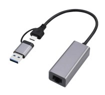 Gembird USB 3.1 + type-C Gigabi t network adapter | A-USB3AC-LAN-01  | 8716309128186 | KBAGEMADA0093