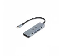 DICOTA USB-C 5-in-1 Video Hub 4K PD 100W | NUDICUS5P000000  | 7640239421370 | D32060