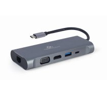 Gembird USB-C Hub USB-C PD GbE VGA HDMI 3xUSB 3.1 card | A-CM-COMBO7-01  | 8716309121477 | KBAGEMADA0053