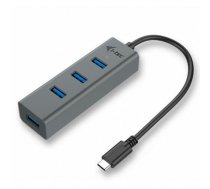 i-tec USB-C Metal 4-Port HUB USB 3.0 4x USB 3.0 | NUITCUS4P000014  | 8595611702266 | C31HUBMETAL403