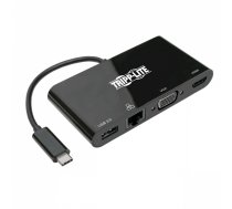 Eaton USB-C Multiport Adapter - 4K HDMI, VGA, USB-A, GbE, HDCP, Black U444-06N-HV4GU | CKEATZS00000027  | 037332210487 | U444-06N-HV4GUB