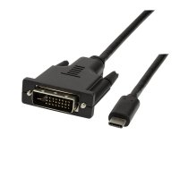 LogiLink USB-C to DVI cable 1,8m | AKLLIVD00UA0331  | 4052792050363 | UA0331