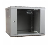 Digitus Wall mount cabinet 19 9U 501/600/450mm, glass door, grey (RAL 7035) | NUASSR000000038  | 5907772595039 | DN-WU19 09U/450