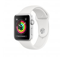 Apple Watch Series 3 GPS, 38mm Silver Aluminium Case with White Sport Band | MTEY2MP/A  | 190198805850
