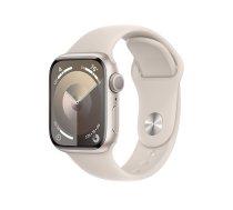 Apple Watch Series 9 GPS 45mm Starlight Aluminium Case with Starlight Sport Band - S/M | ATAPPZABS9MR963  | 195949030826 | MR963QP/A