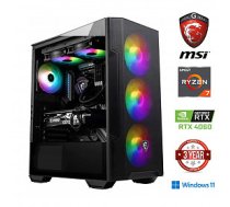 MDATA GAMING Ryzen 7 5800X 8GB 512GB SSD 1TB HDD RTX 4060 Windows 11 Stacionārais dators