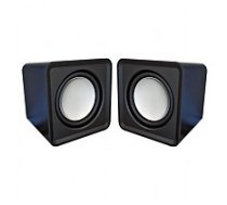 Omega OG01 Stereo Datora Skaļruņi 2.0 ar 3.5mm Audio / USB Strāvas pieslēgumu 2x 3W Melnas