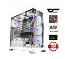 MDATA GAMING Ryzen 7 7700X 16GB 512GB SSD NVME 1TB HDD RTX 4060 Ti NoOs Stacionārais dators