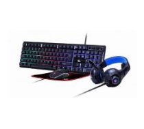 GEMBIRD KEYBOARD USB GAMING KIT ENG/ GHOST GGS-UMGL4-02 GEMBIRD