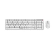 GEMBIRD KEYBOARD +MOUSE WRL ENG/ WHITE KBS-WMS-01-W GEMBIRD