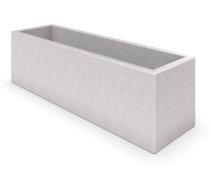 White Concrete Planter Inter-Play Deco 04