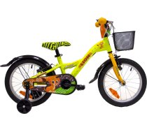 Dviratis 4KIDS Lion 16", Size 10" (25.5 cm), geltonas