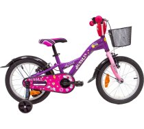 Dviratis 4KIDS Bubble 16", dydis 10" (25.5 cm), violetinis