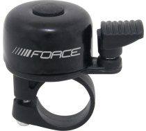 Velosipēdu zvans FORCE Mini, 22,2 mm, melns