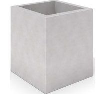 White Concrete Planter Inter-Play Deco 03