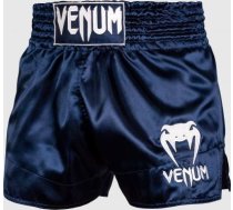 Muay Thai šorti Venum Classic - Tumši zili/balti