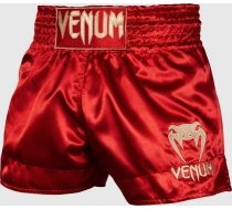 Muay Thai šortai Venum Classic - Bordeaux/Gold