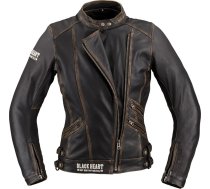 Sieviešu ādas motocikla jaka W-TEC Black Heart Lizza - Vintage Brown