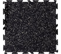 Gumijas grīdas segums, flīze - puzle, melna/Mosaic EPDM