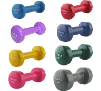 Ar vinilu pārklāta hantele HMS 17023, 1 gab. - 1,5 kg
