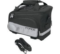 Velosipēdu pannier FORCE SLIM, melns, 9l