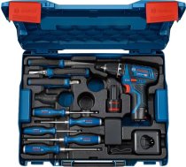 Bosch akumulatora urbis GSR 12V-15 + skrūvgrieži un knaibles