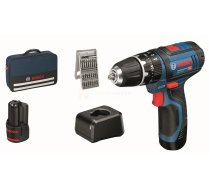 Bosch akumulatora triecienurbjmašīna GSB 12V-15 + somiņa + uzgaļu komplekts