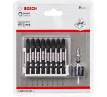 Divpusējo uzgaļu komplekts Bosch Impact Pick and Click PH2 / PZ2, 9 daļas