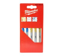 Zāģa asmeņu komplekts Milwaukee, kokam un metālam, 5 daļas
