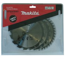 Makita zāģu disku komplekts 165 x 20 x 2,0 mm 3-daļīgs