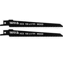 YATO zāģa asmens 150 mm 8 TPI HCS, kokam - 2 gab.