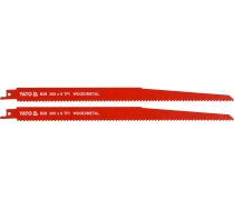 YATO zāģa asmens 300 mm 6 TPI BiMetal, koks/metāls - 2 gab.