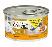 GOURMET GOLD SAVOURY CAKE konservi kaķiem 85g Vistas gaļa ar burkāniem