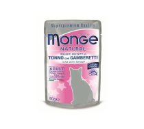 Monge Natural pouches 80g Tuncis & garneles