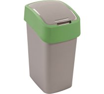Curver Atkritumu spainis Flip Bin 9L sudraba/zaļš